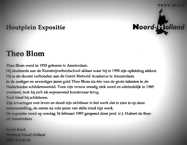 tekst tentoonstelling Noordholland